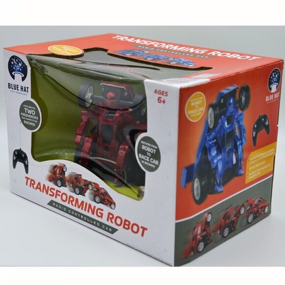 Red Transforming Robot Radio Controlled Car Robot To Racecar - Picture 5 of 11